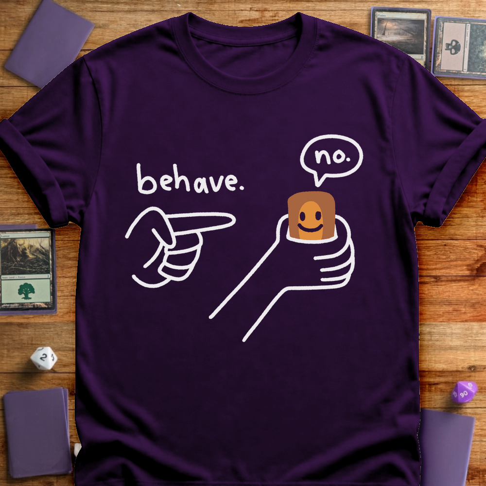 Behave Card - Purple