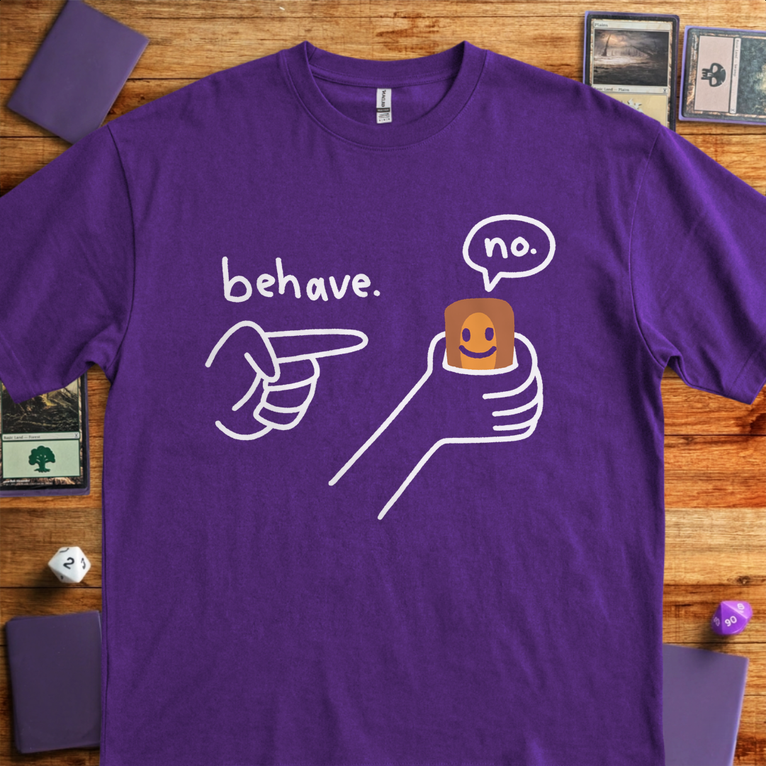 Behave Card - Purple