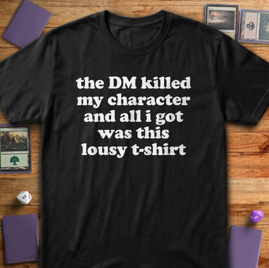 The DM Killed My Character - Black