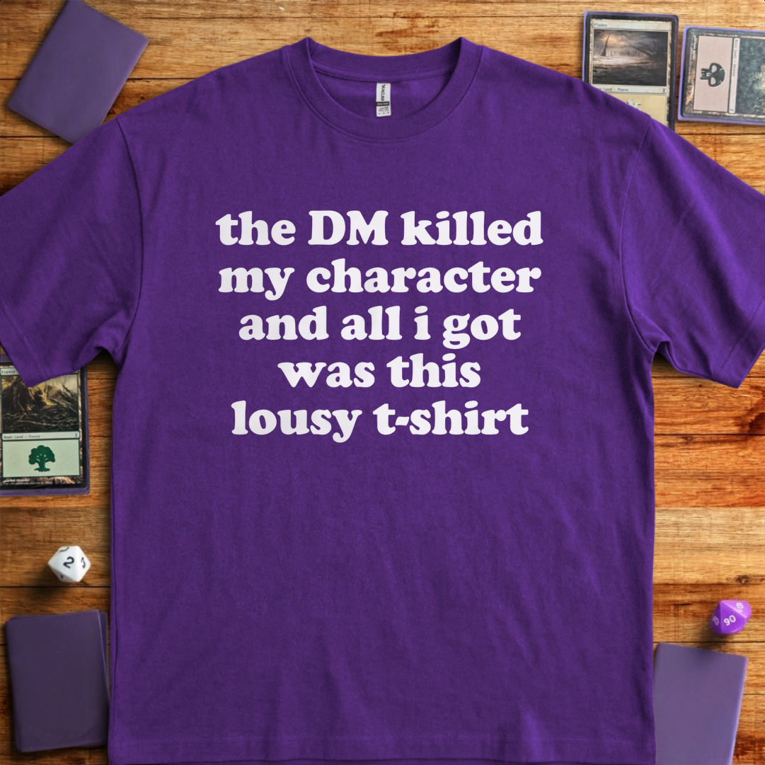 The DM Killed My Character - Purple