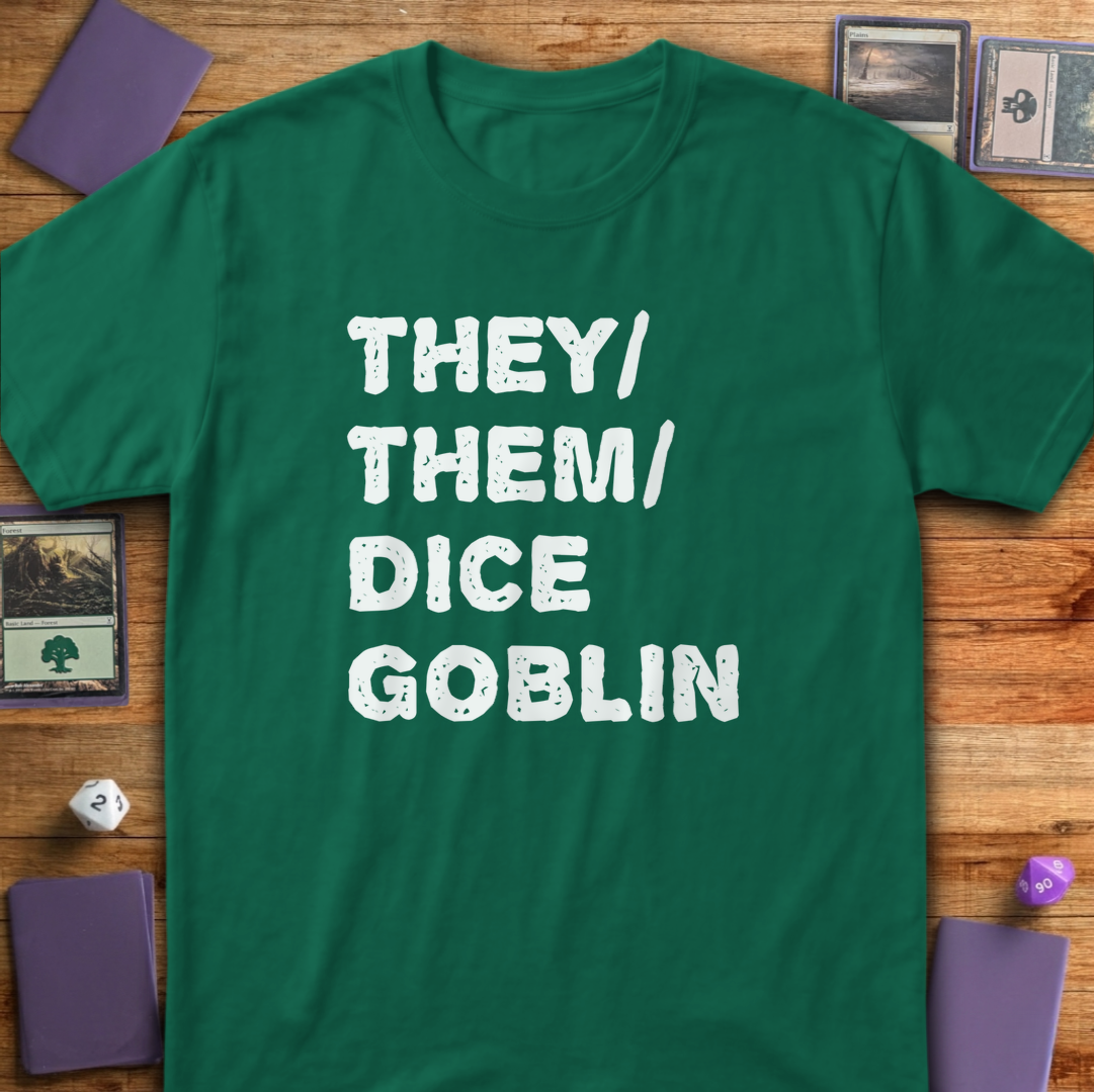 They Them Dice Goblin - Kelly Green