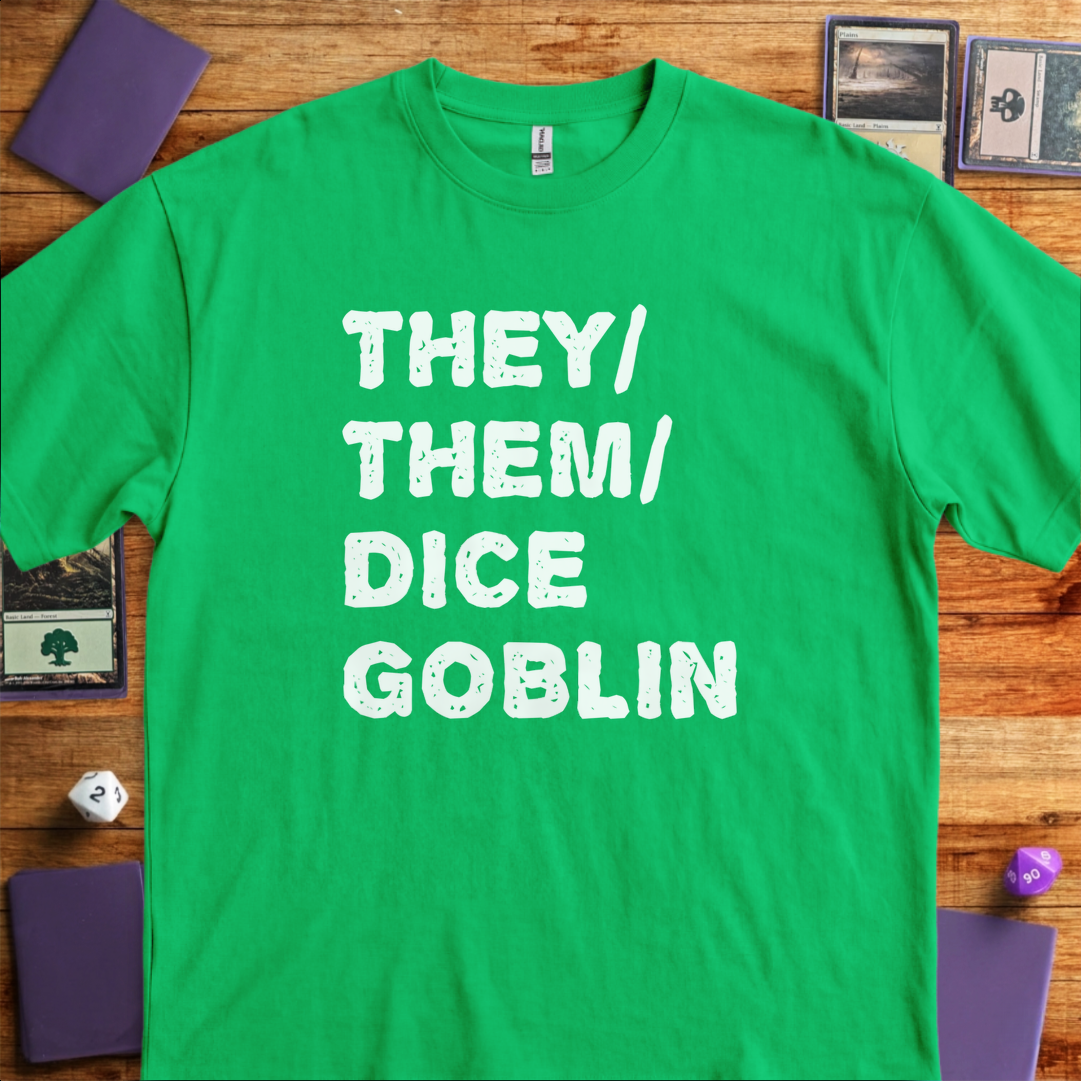 They Them Dice Goblin - Kelly Green
