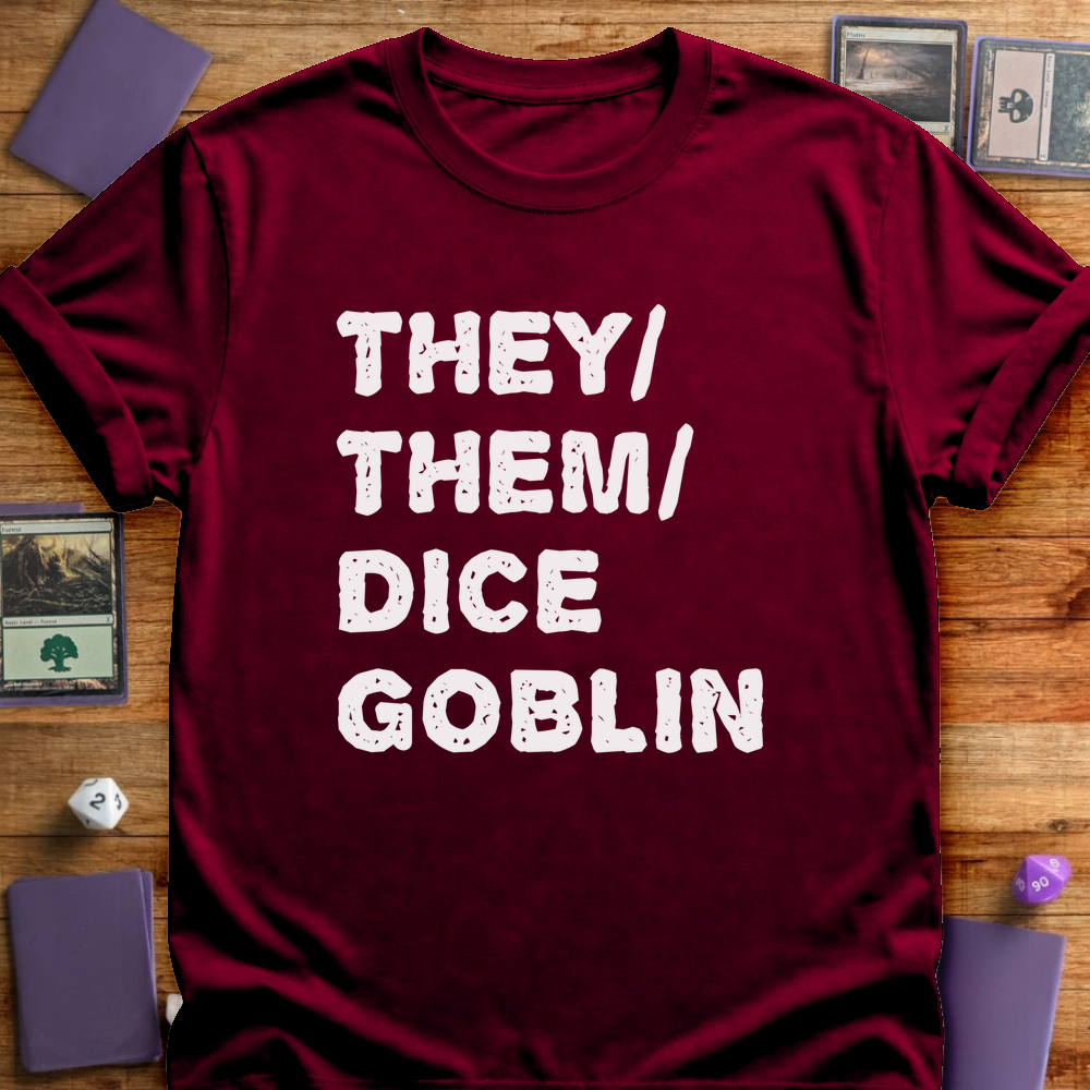 They Them Dice Goblin - Maroon