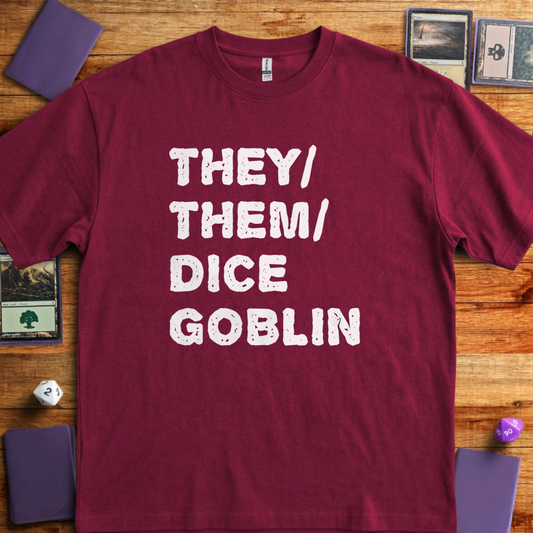They Them Dice Goblin - Maroon