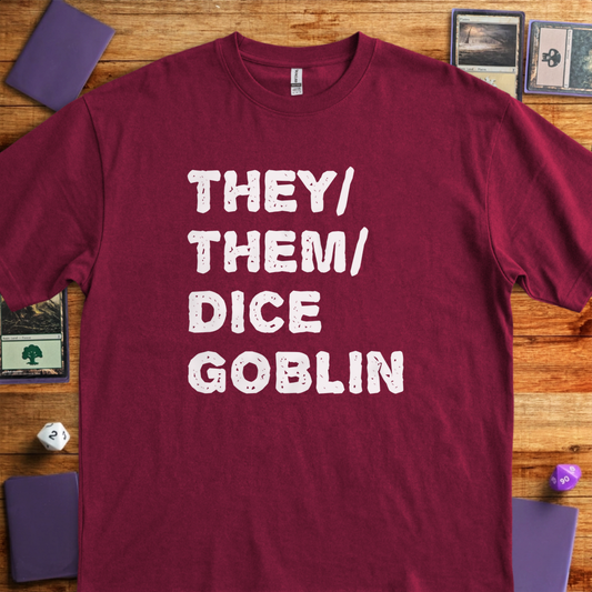 They Them Dice Goblin - Maroon
