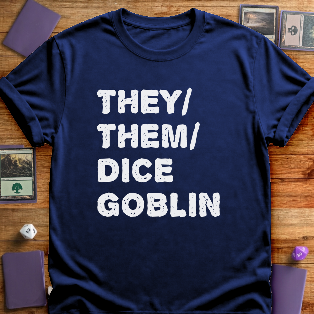 They Them Dice Goblin - Navy