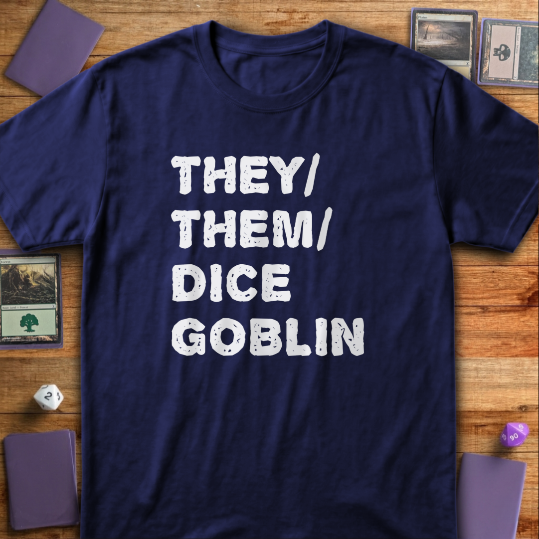 They Them Dice Goblin - Navy