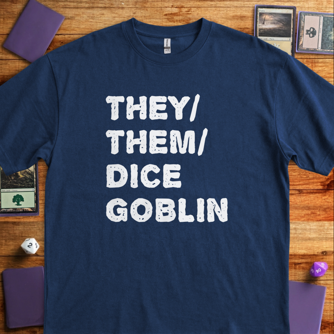 They Them Dice Goblin - Navy