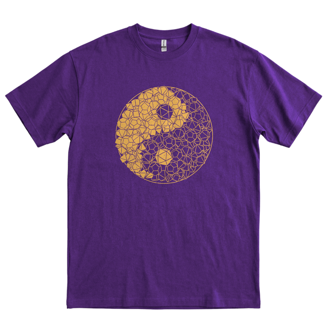 Yin Yang Dice - Purple
