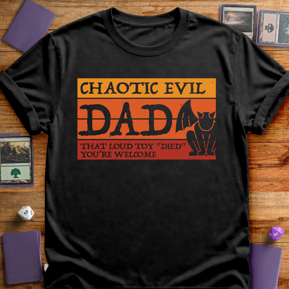 Chaotic Evil Dad - Black