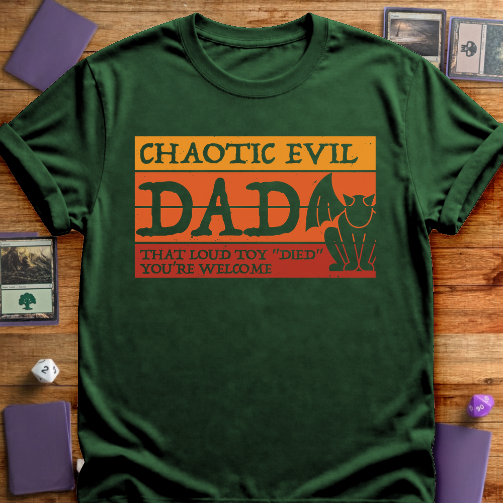 Chaotic Evil Dad - Forest Green