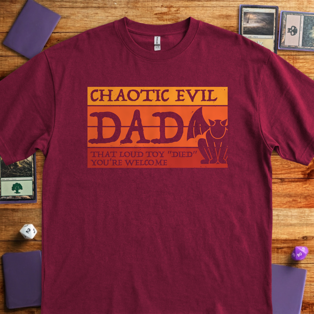 Chaotic Evil Dad - Maroon