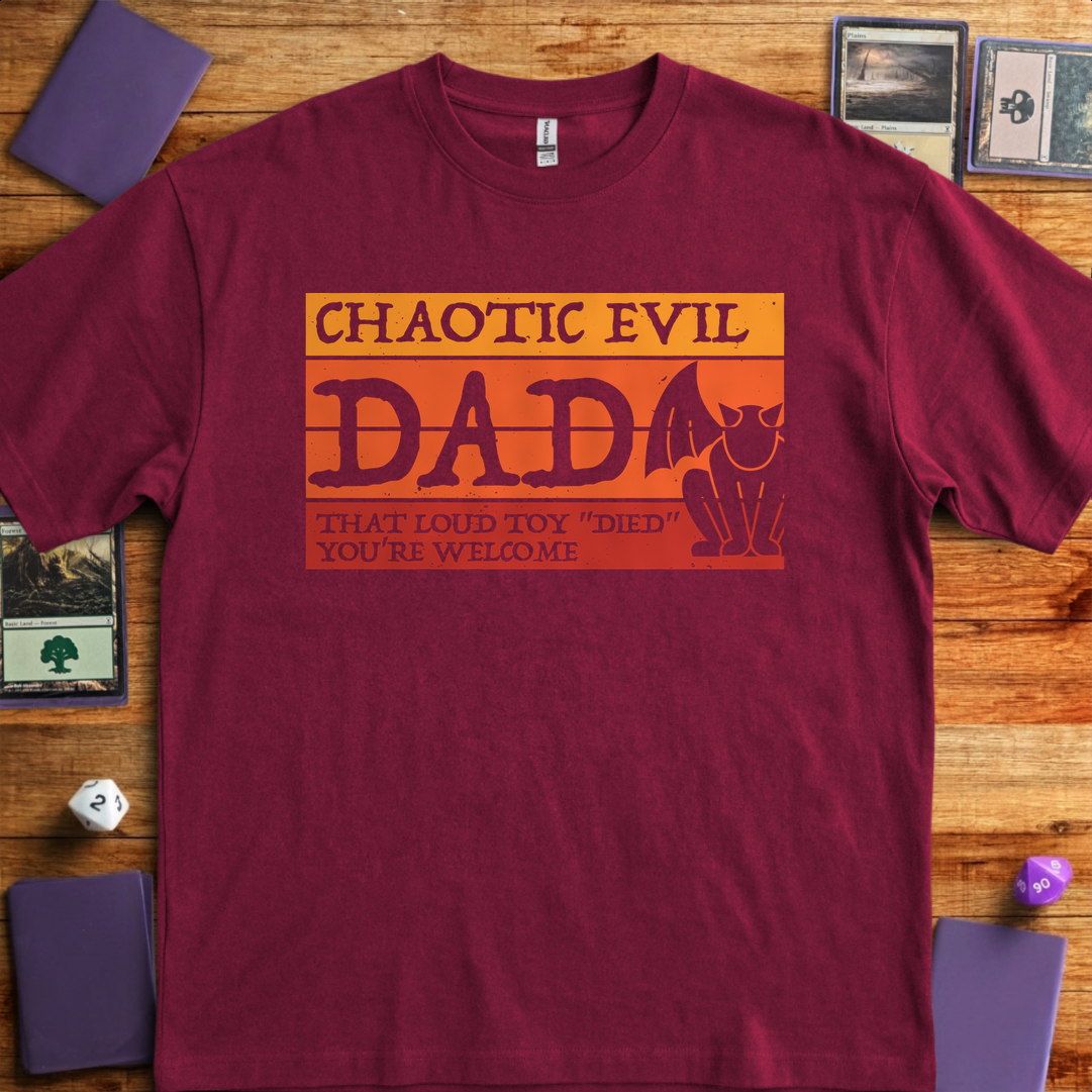 Chaotic Evil Dad - Maroon