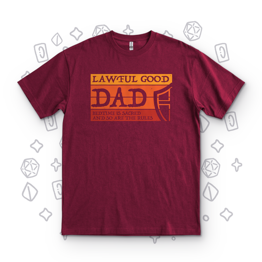 Lawful Good Dad Bedtime - Maroon