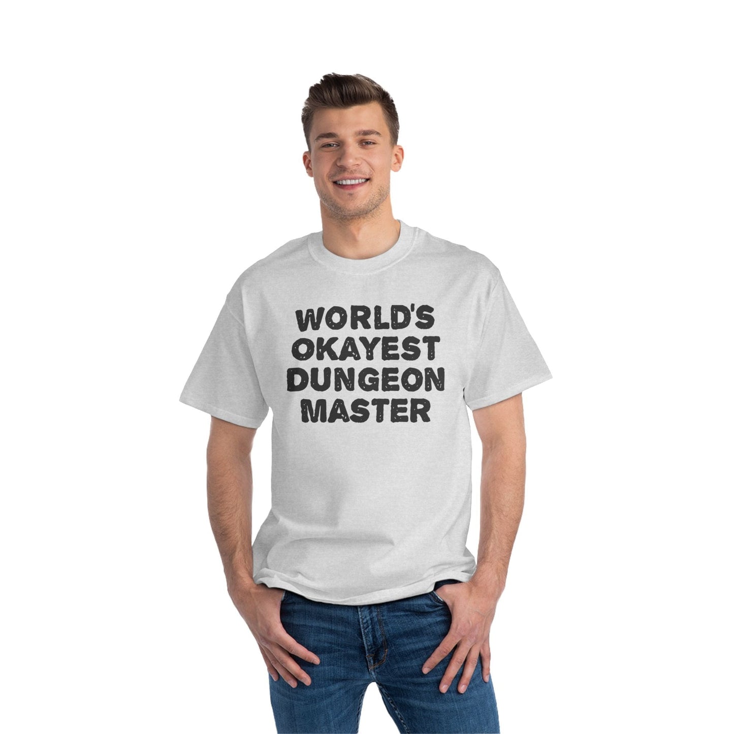 World's Okayest Dungeon Master - Hanes Beefy Tee