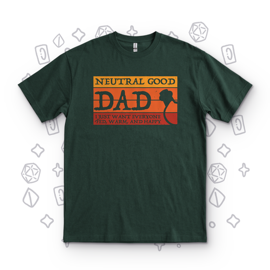 Neutral Good Dad - Forest Green
