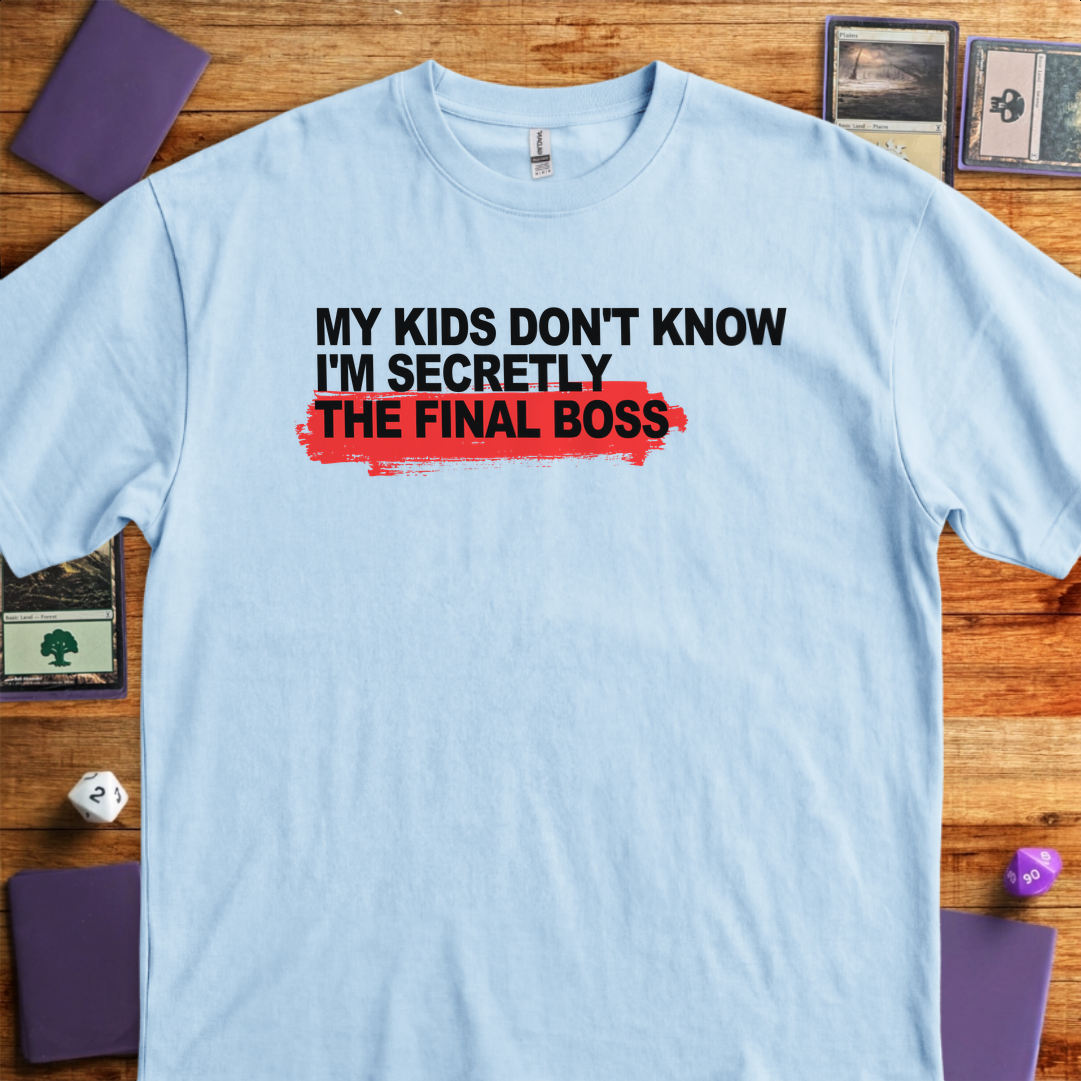 Secretly the Final Boss - Light Blue