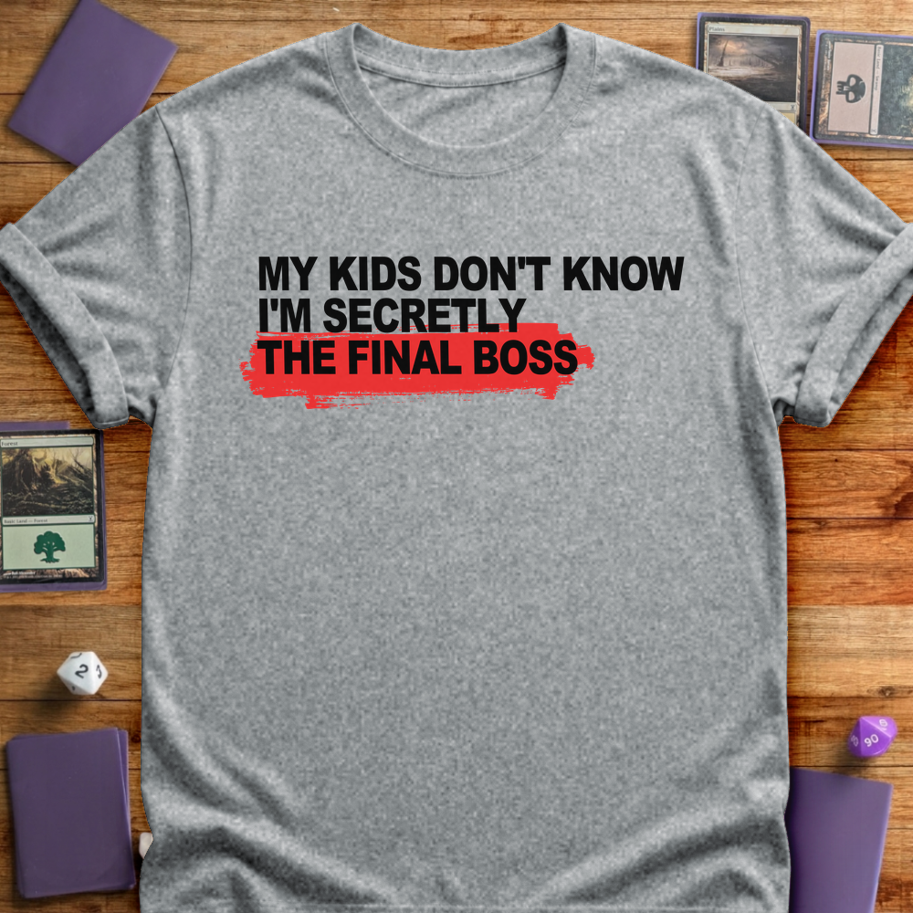 Secretly the Final Boss - Sport Grey