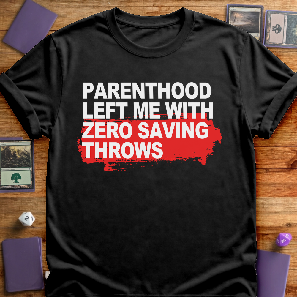 Zero Saving Throws - Black