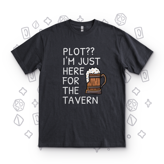 I'm Just Here for the Tavern - Black