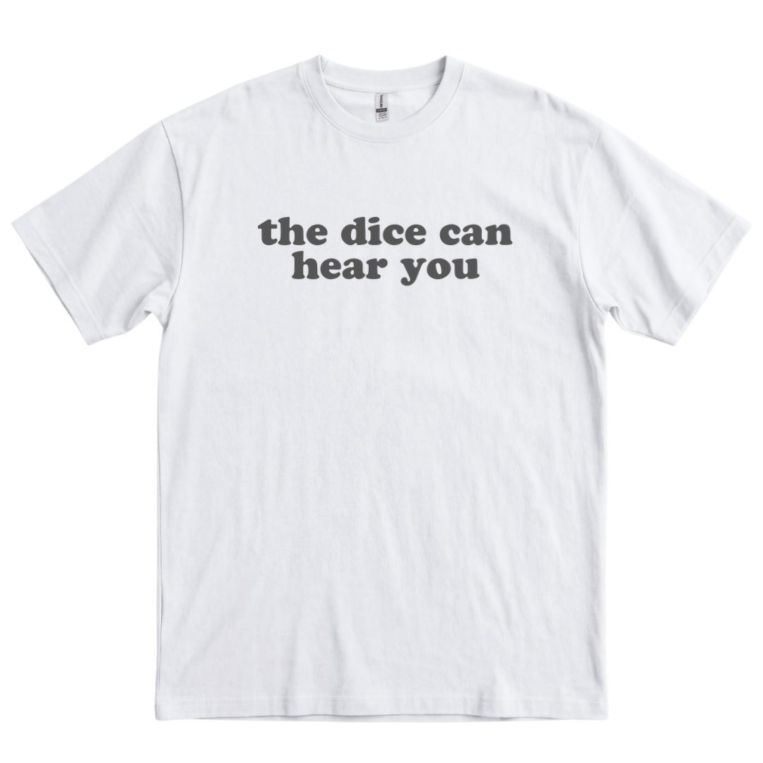 The Dice Can Hear You - White