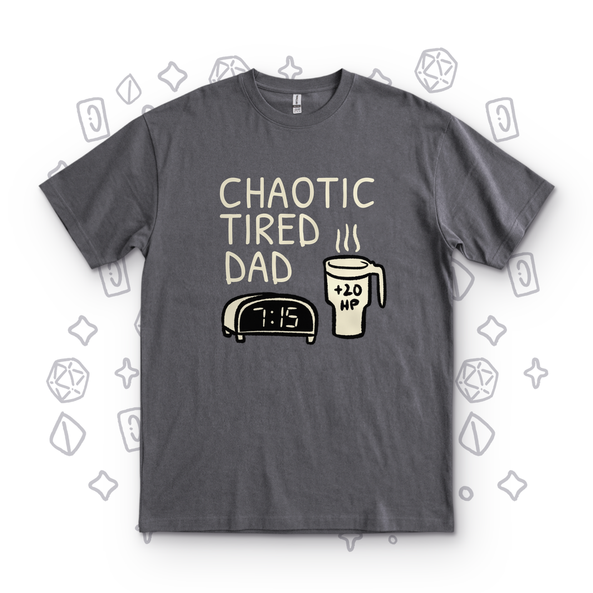 Chaotic Tired Dad Coffee - Charcoal
