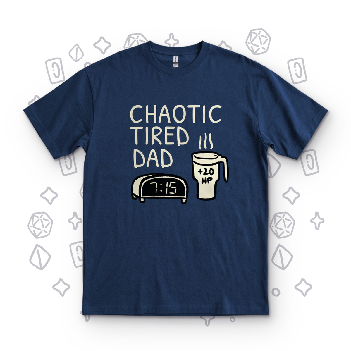 Chaotic Tired Dad Coffee - Navy