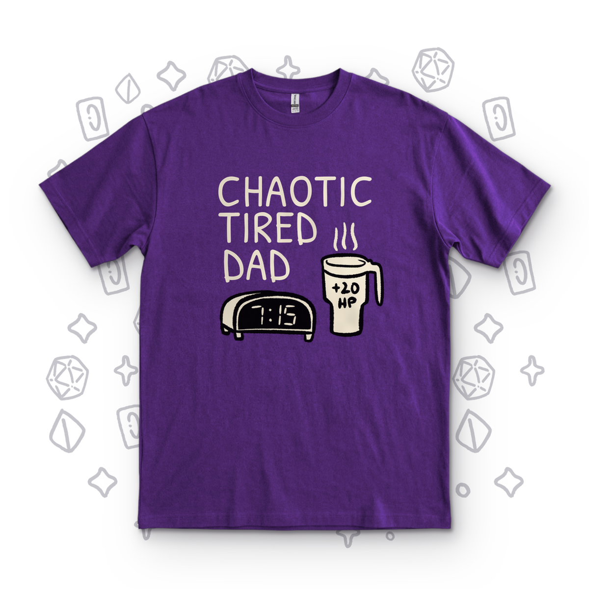 Chaotic Tired Dad Coffee - Purple