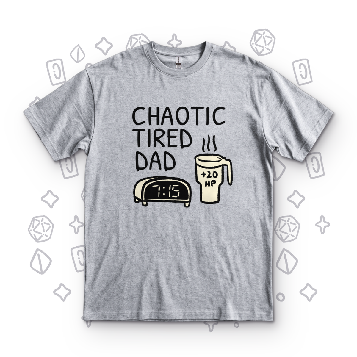 Chaotic Tired Dad Coffee - Sport Grey