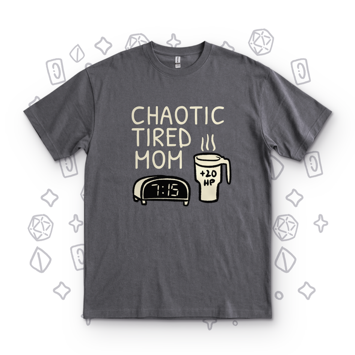 Chaotic Tired Mom Coffee - Charcoal
