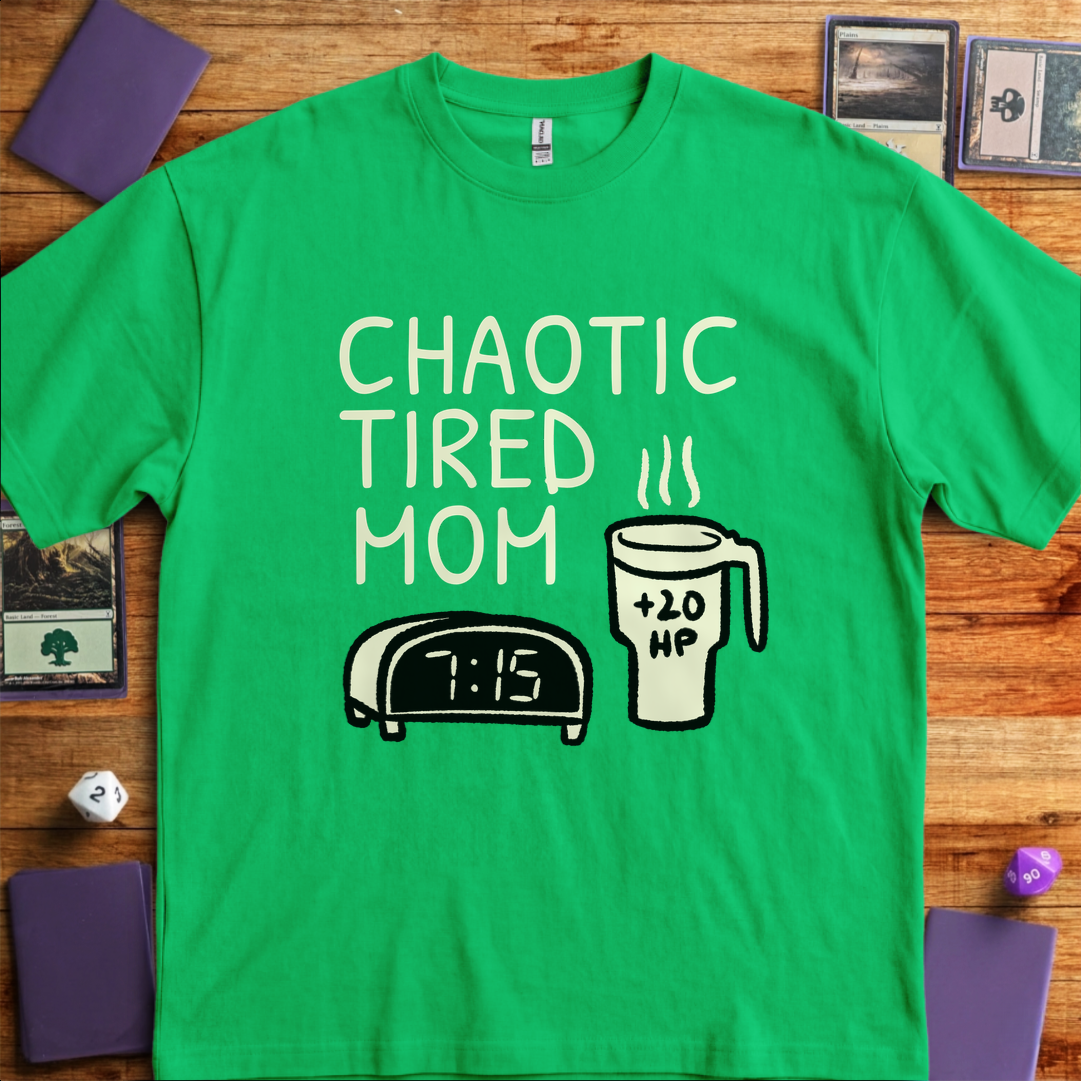 Chaotic Tired Mom Coffee - Kelly Green