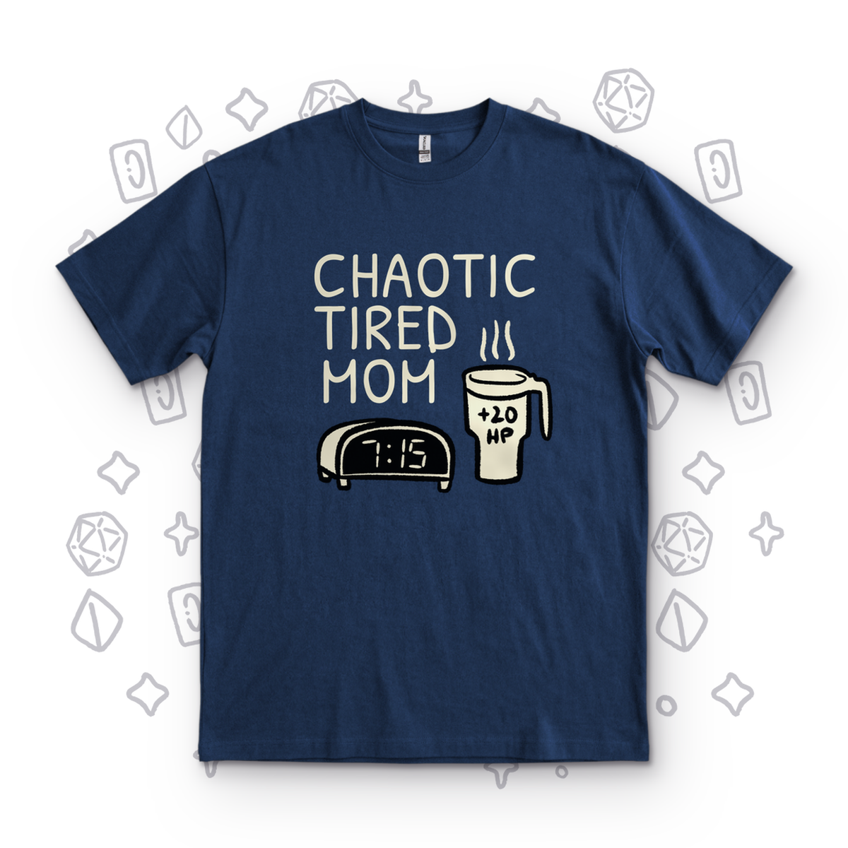 Chaotic Tired Mom Coffee - Navy