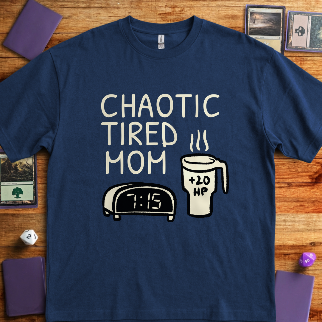 Chaotic Tired Mom Coffee - Navy
