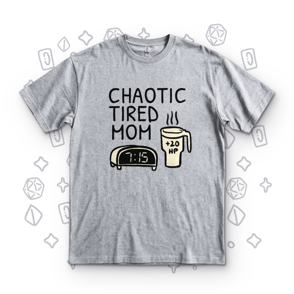 Chaotic Tired Mom Coffee - Sport Grey