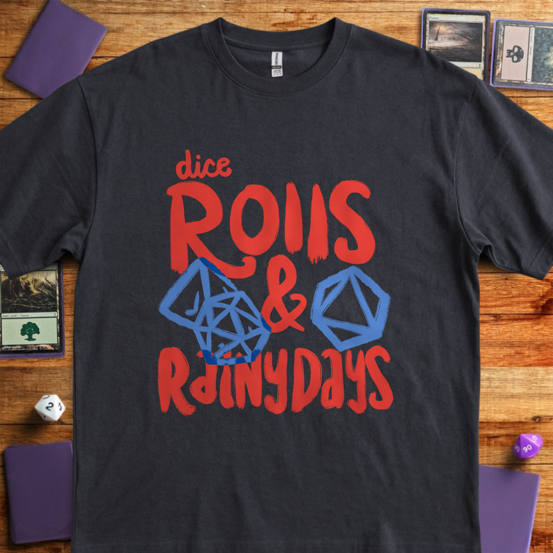 Dice Rolls Rainy Days - Black