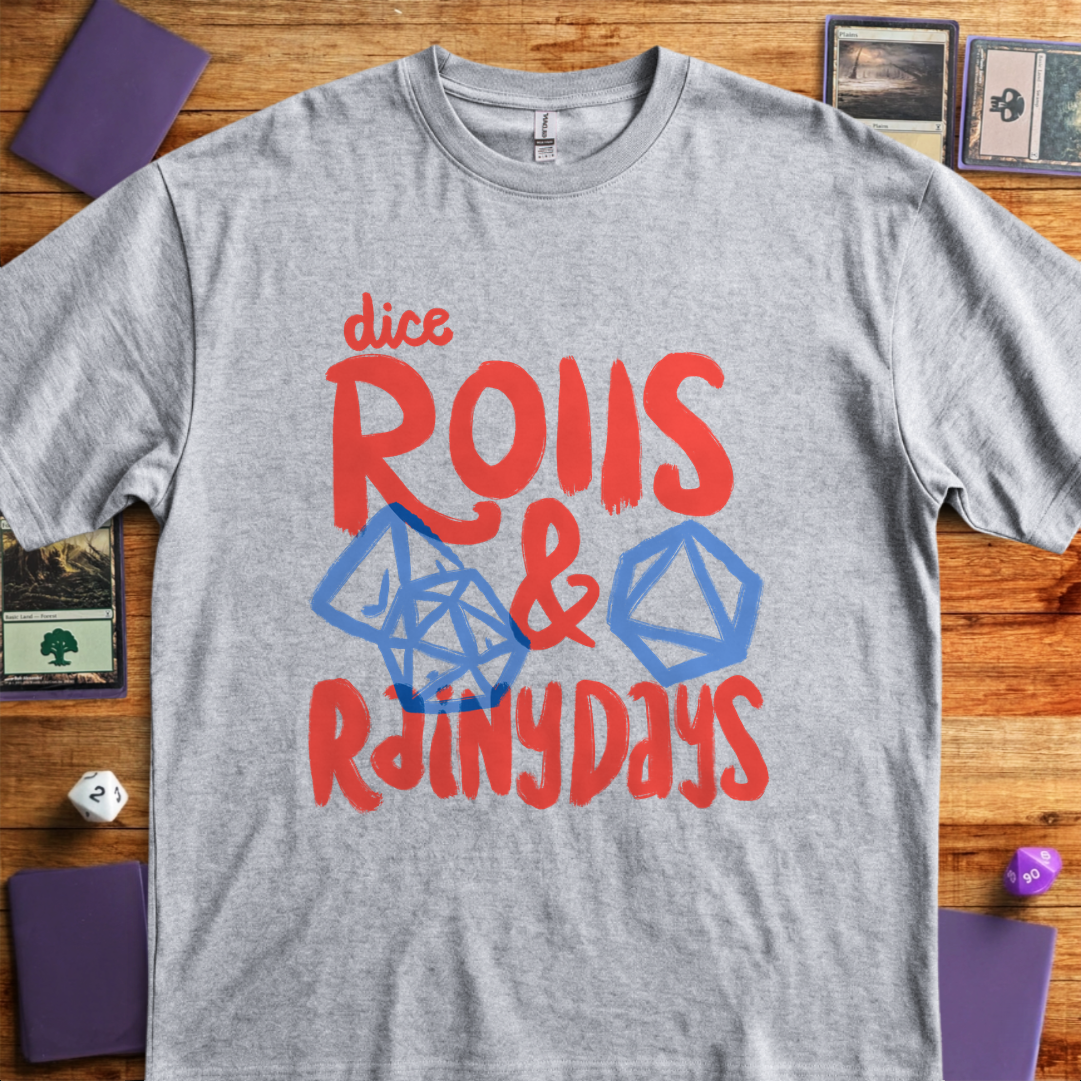 Dice Rolls Rainy Days - Sport Grey