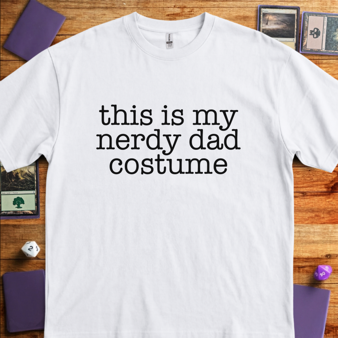 Nerdy Dad Costume - White