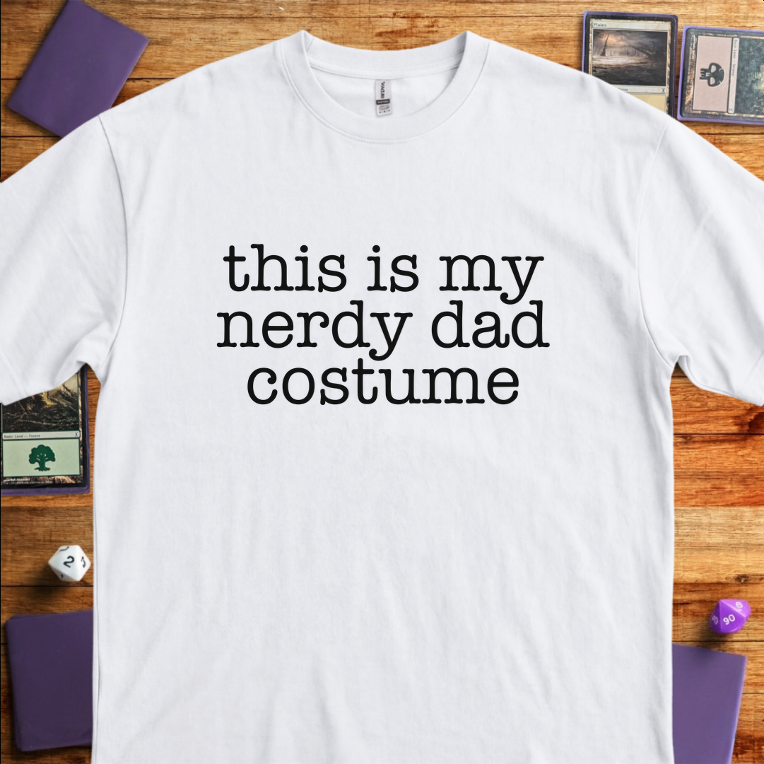 Nerdy Dad Costume - White