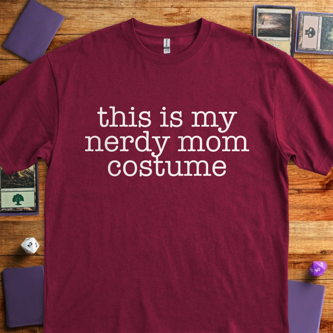 Nerdy Mom Costume - Maroon