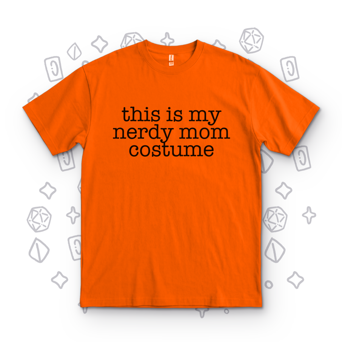 Nerdy Mom Costume - Orange