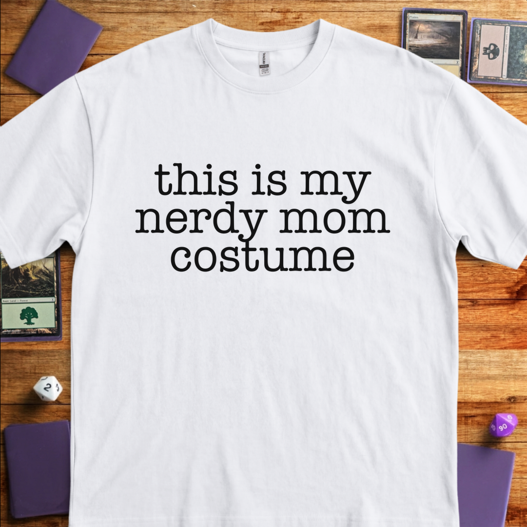 Nerdy Mom Costume - White