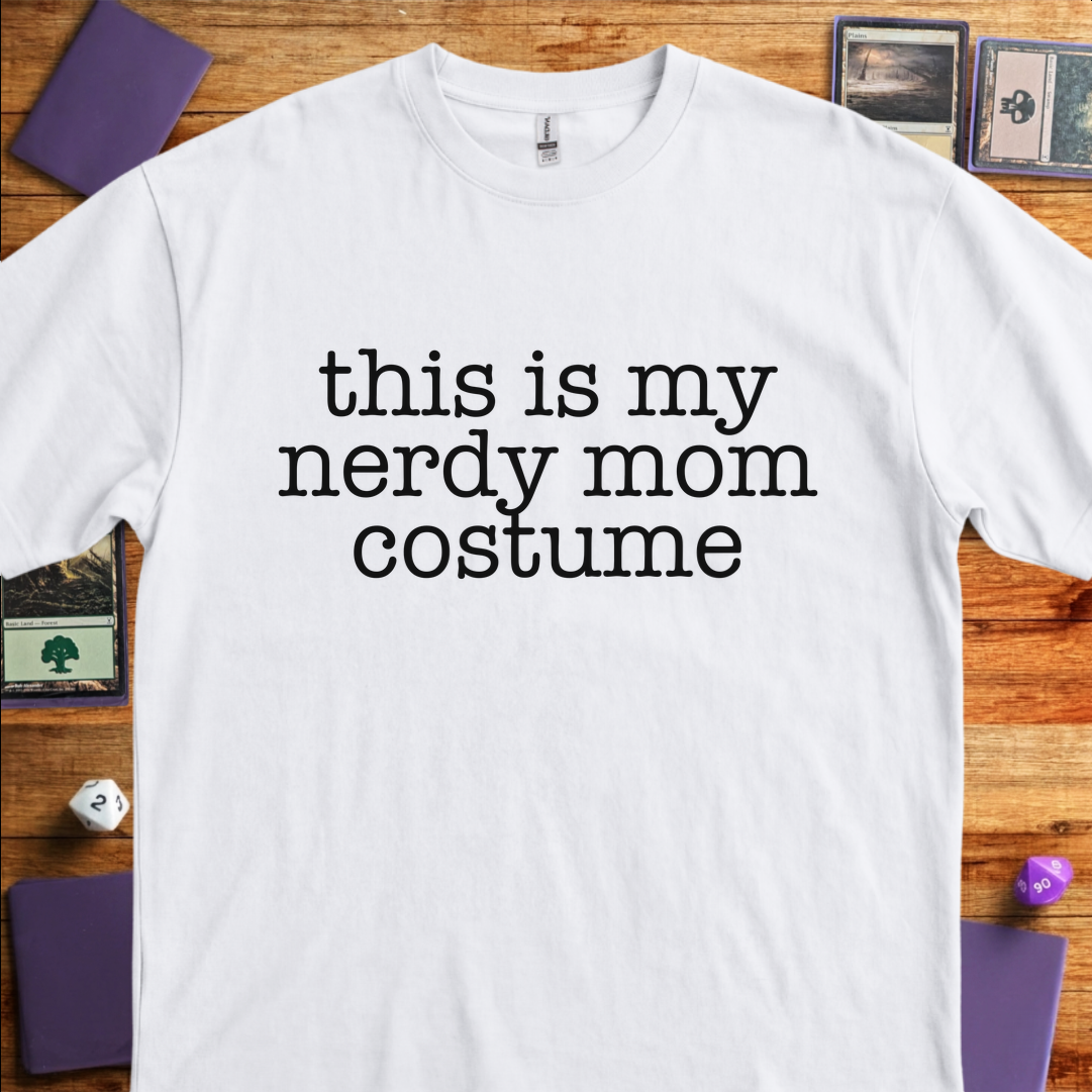 Nerdy Mom Costume - White