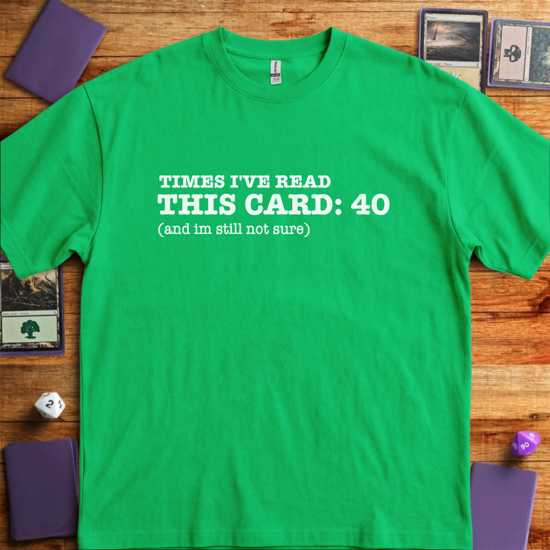 Times I've Read This Card - Kelly Green