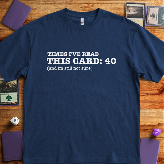 Times I've Read This Card - Navy