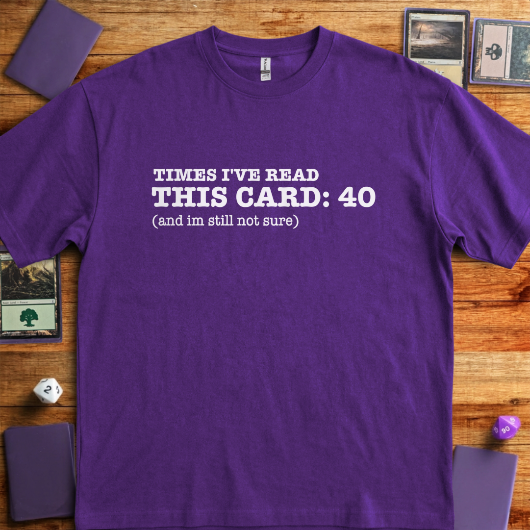Times I've Read This Card - Purple