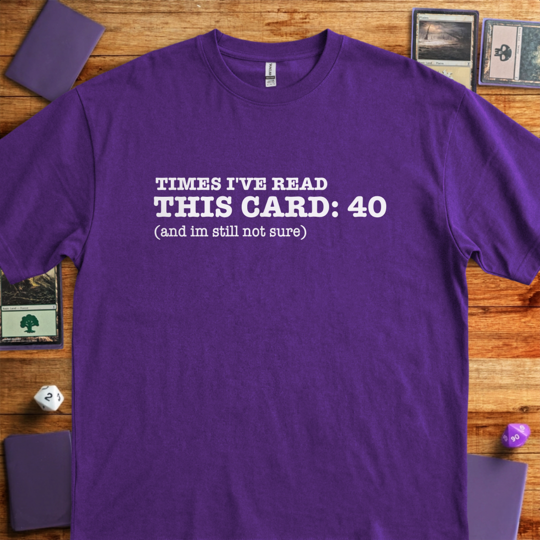 Times I've Read This Card - Purple