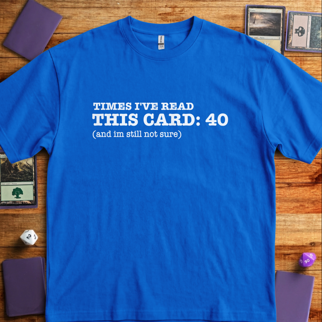 Times I've Read This Card - Royal