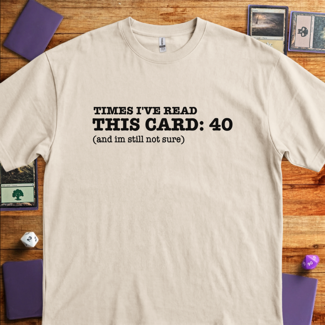 Times I've Read This Card - Sand