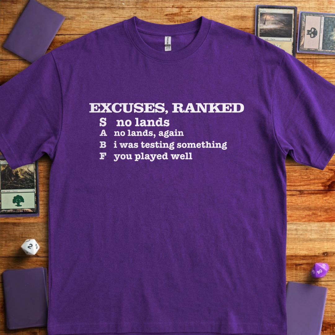Excuses, Ranked - Purple