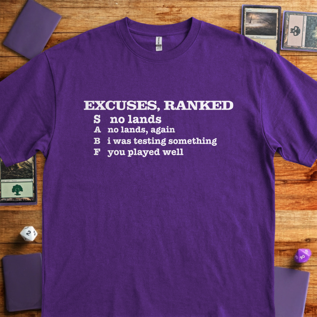 Excuses, Ranked - Purple